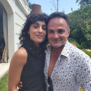 Laurent Amar and Barbara Pravi at the Cannes Film Festival in May 2025